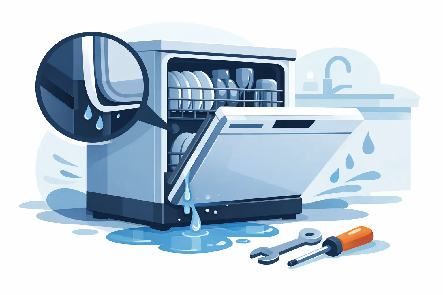 Read more about the article Dishwasher Door Seal Leak? Find the Real Cause