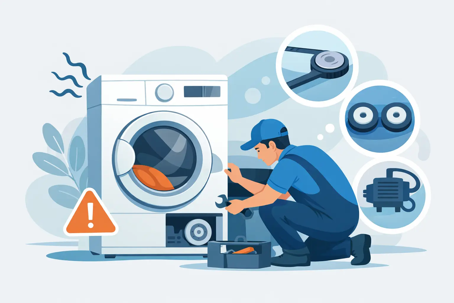 Read more about the article Dryer Squeaking Noise Repair: Common Causes