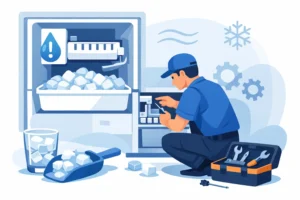 Read more about the article Freezer Ice Maker Repair When Ice Stops Flowing