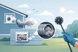 Read more about the article When Does Your Home Need Dryer Vent Cleaning?