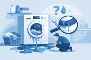 Read more about the article Why Is My Washer Leaking? Causes and Next Steps