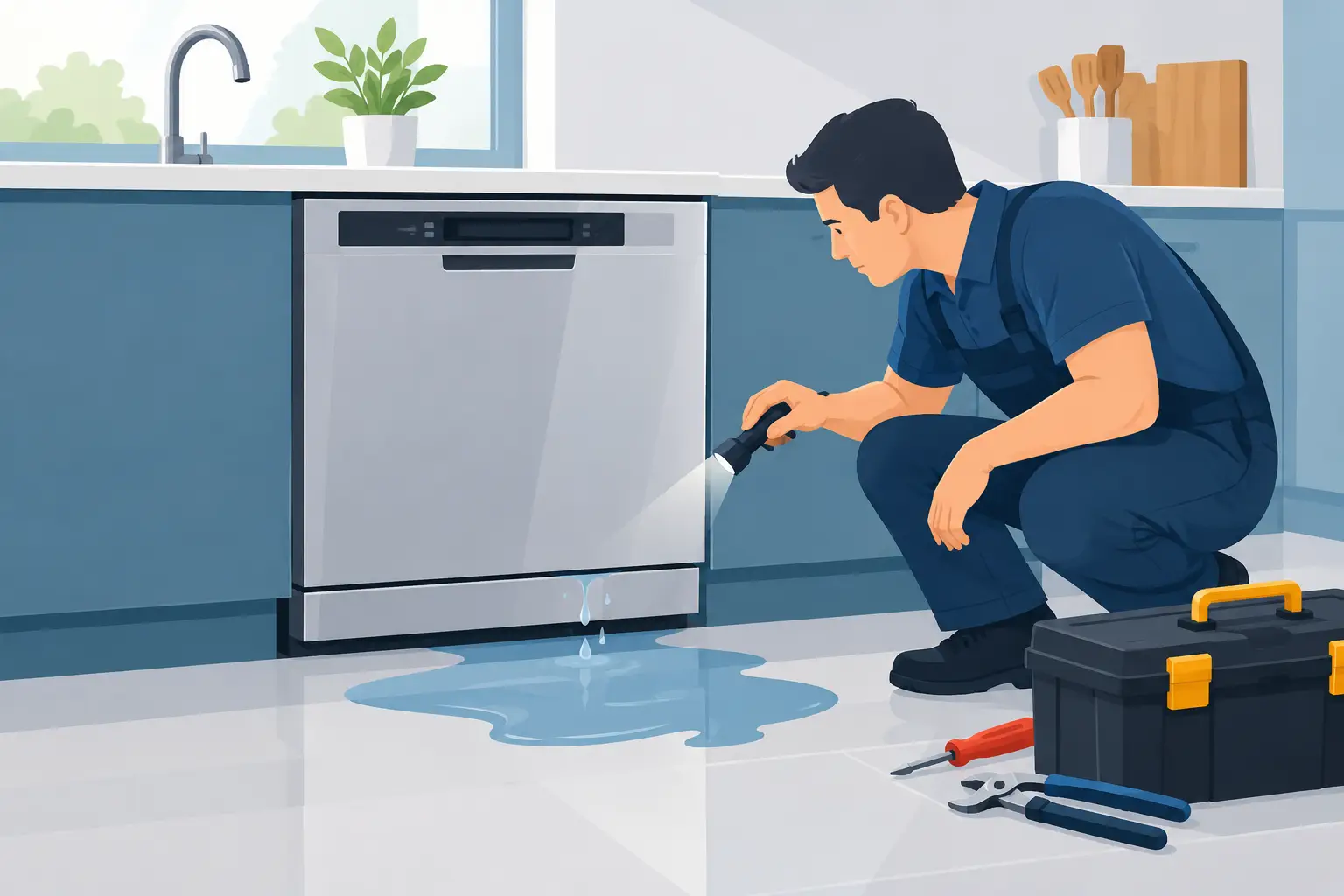 Read more about the article Can Dishwasher Leaks Be Fixed? Causes and Repairs