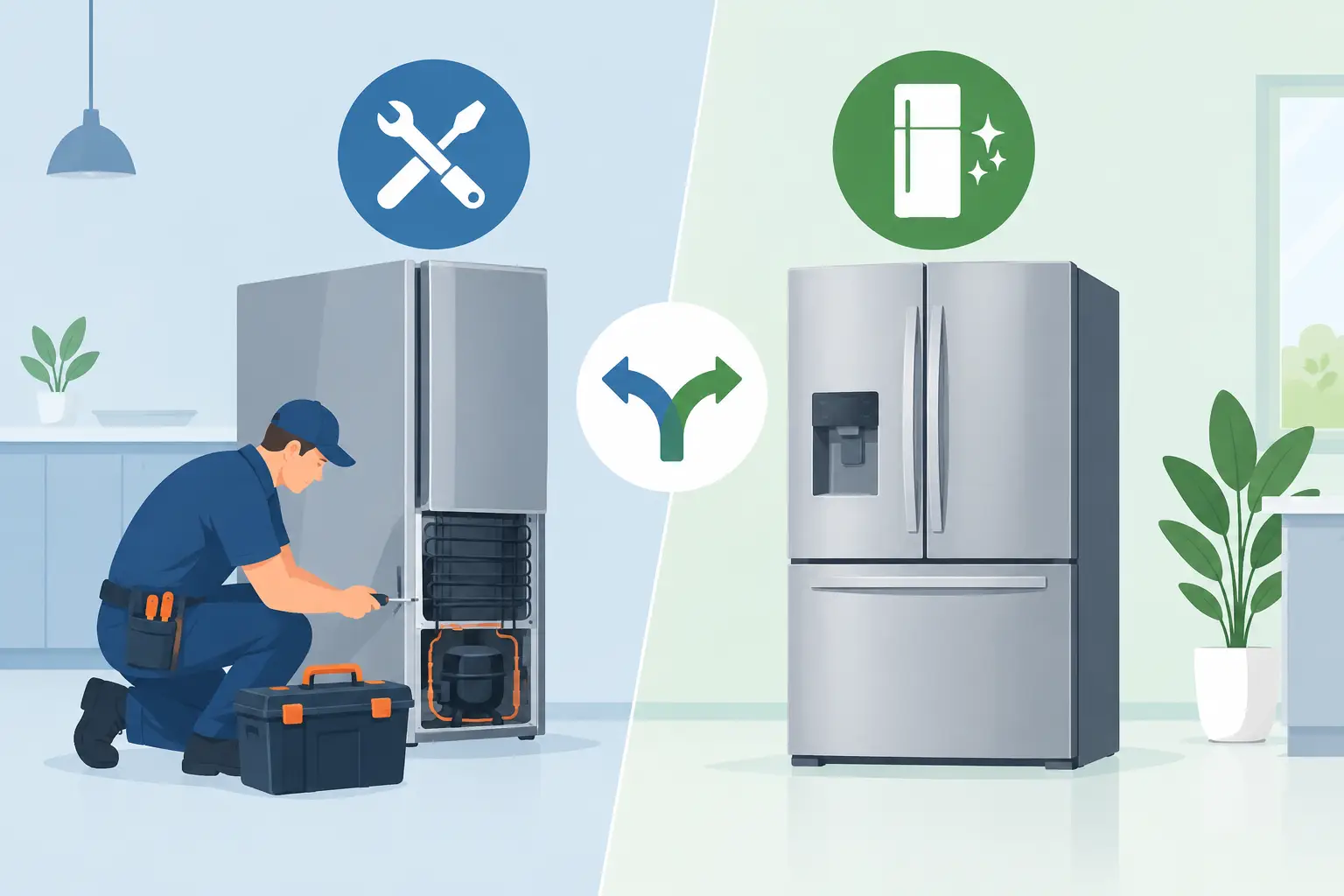 Read more about the article Refrigerator Repair Versus Replacement Explained