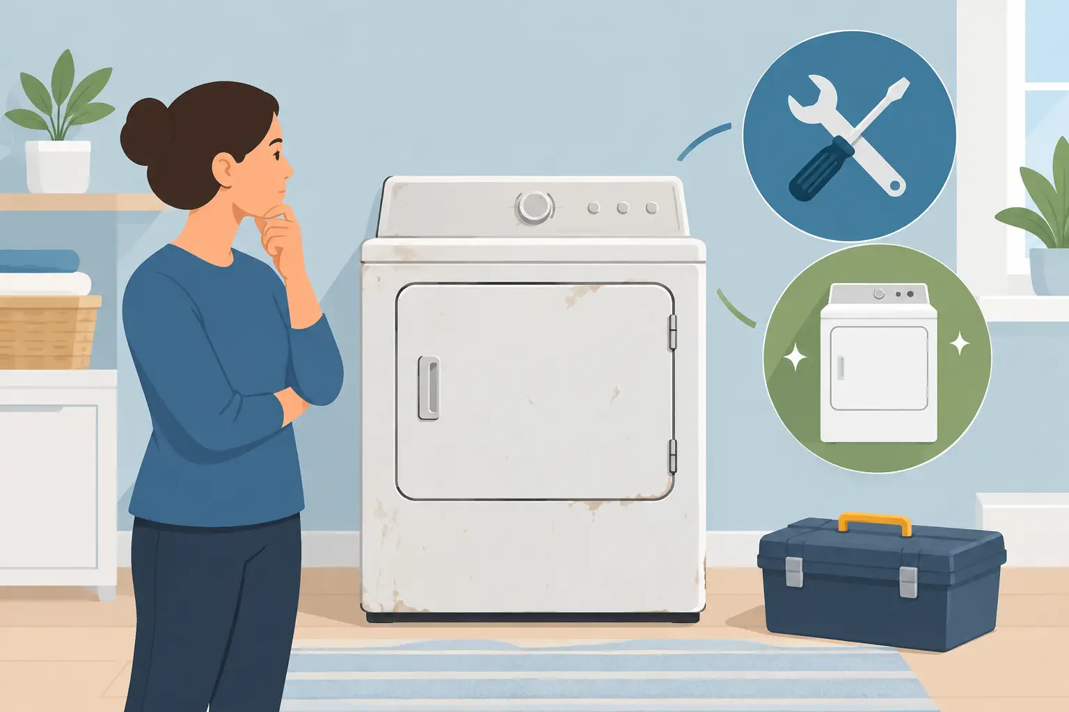 Read more about the article Should I Repair an Old Dryer? What to Consider